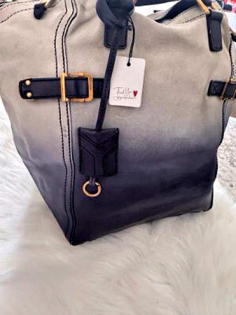 Yves Saint Laurent Downtown Two-Tone Tote Bag